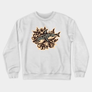 Shark Attack! Hawaiian Style Crewneck Sweatshirt